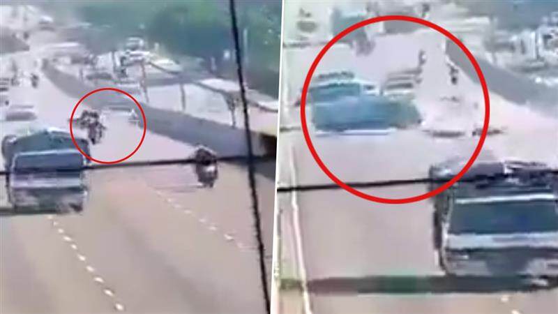 Accident Video: ராங் ரூட்டில் அதிவேக பயணம்.. கார் ஓட்டுனரால் நேர்ந்த பயங்கரம்.. பதறவைக்கும் காட்சிகள்.!