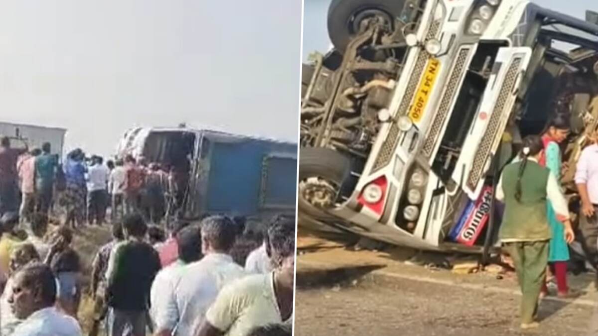 Breaking: திருப்பூரில் தனியார் பேருந்து கவிழ்ந்து பயங்கர விபத்து.. கல்லூரி மாணவர்கள் 2 பேர் பலி.. 40 பேர் படுகாயம்.!