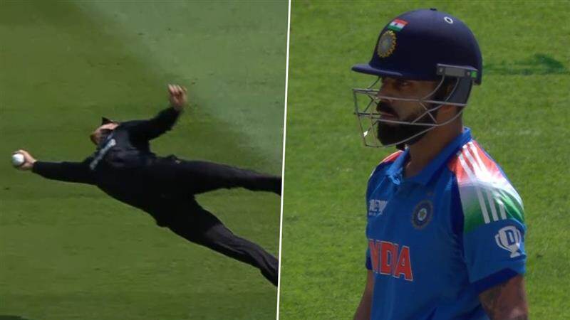 Virat Kohli: 14 பந்துகளில் கோலி விக்கெட் காலி.. தாவி பாய்ந்து கிங்-கை அனுப்பி வைத்த கிளன் பிலிப்ஸ்.. சிலிரீக்க வைக்கும் கேட்ச்.!