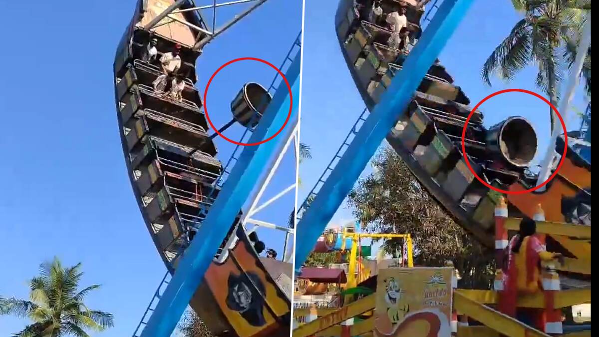 MGM Amusement Park: கழன்று விழுந்த ராட்சத பெல்.. எம்.ஜி.எம் பார்க்கில் நேர்ந்த பயங்கரம்.. பதறவைக்கும் காணொளி.. 2 மாணவிகள் காயம்.!
