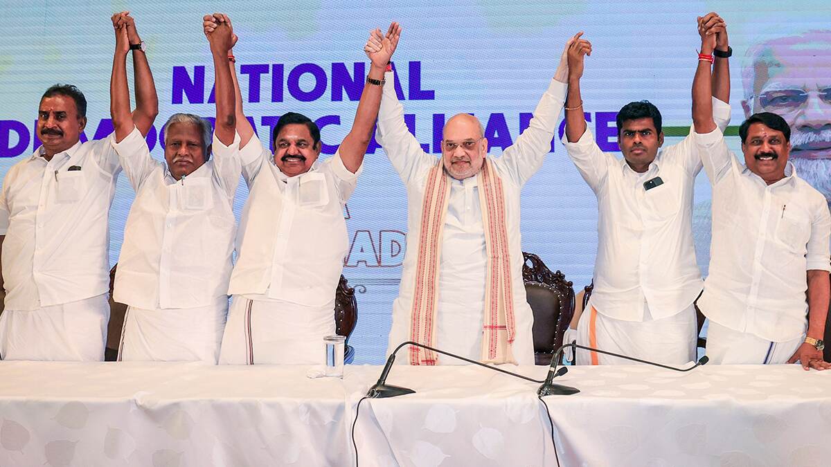 AIADMK BJP Alliance 2025 (Photo Credit: @AmitShah X)