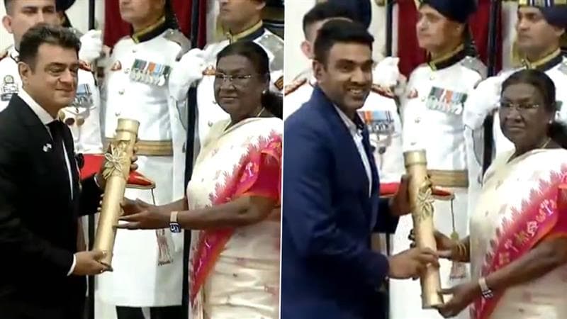 Ajith Kumar & Ravichandran Ashwin: பத்ம விருதுகளை பெற்ற தமிழர்கள்.. அஜித் குமார், அஸ்வின் ரவிச்சந்திரன் அசத்தல்.!