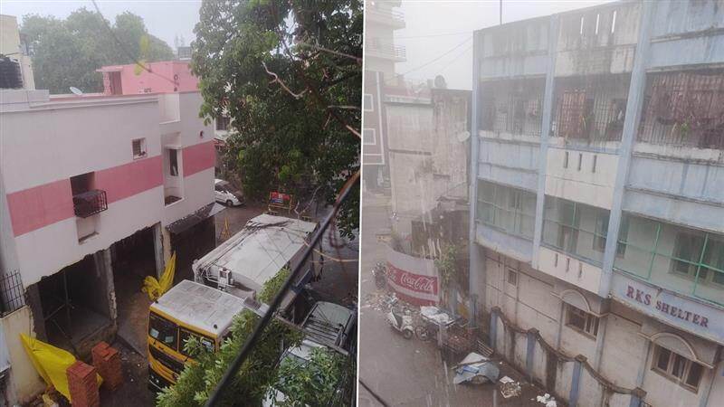 Chennai Rains: சென்னையில் கொட்டும் மழை.. வெப்பத்தை தணித்த மழையால் மக்கள் குஷி..!