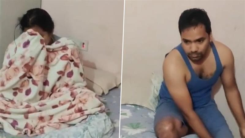 கள்ளக்காதலியுடன் கணவனை கையும் களவுமாக பிடித்த பெண்.. திருட்டு முழியுடன் முட்டுக்கொடுத்த ஐடி ஊழியர்.!