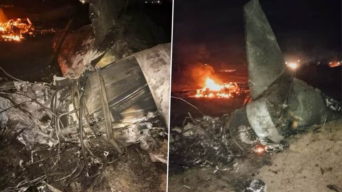 Jaguar Fighter Jet Crash: பயிற்சியின் போது போர் விமானம் விபத்து;  விமானி பலியான சோகம்..!
