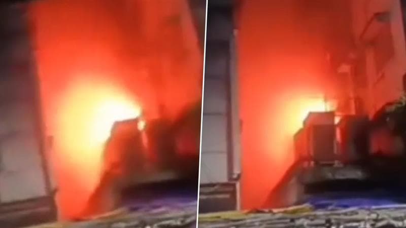 Kolkata Fire Accident (Photo Credit: @PTI_News X)