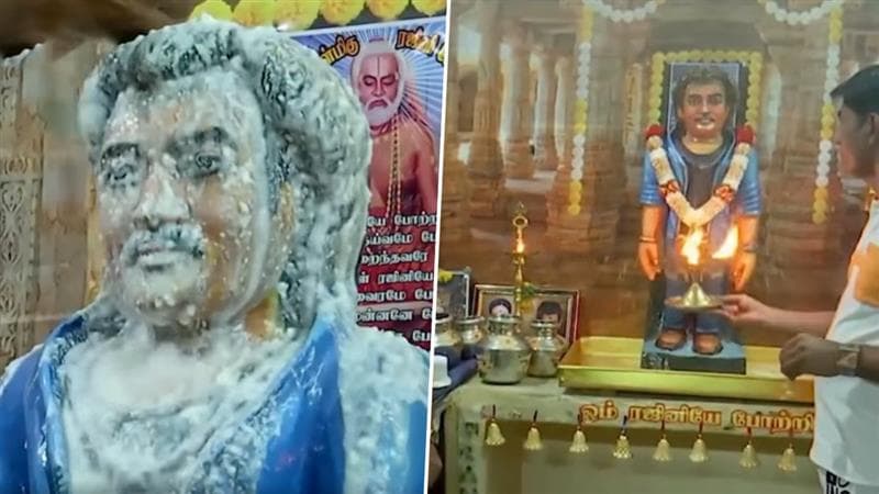 Rajinikanth: கடவுளாக அவதரித்த நடிகர் ரஜினிகாந்த்? பூஜையுடன் தொடரும் வழிபாடு.!