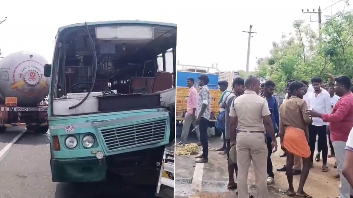 Road Accident: அரசு பேருந்து - டேங்கர் லாரி மோதி பயங்கரம்; 20க்கும் மேற்பட்டோர் படுகாயம்..!