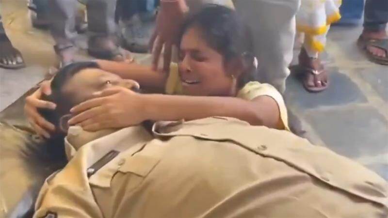 தந்தையின் உடலைக்கண்டு கதறியழுத சிறுமி; மனதை உலுக்கும் காட்சிகள்..!