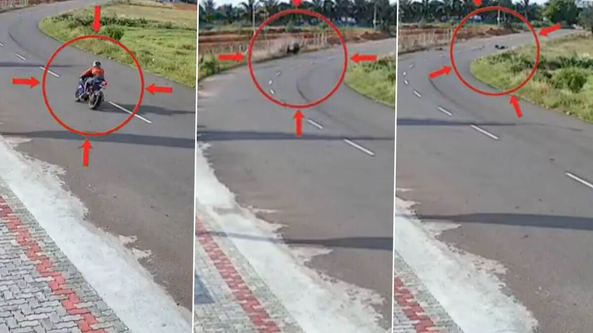 Tiruppur Accident: சாலை வளைவில் அதிவேகம்.. கல்லூரி மாணவர் துள்ளத்துடிக்க பலி.. பதறவைக்கும் காட்சிகள்.!