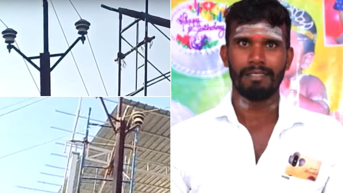 40 அடி உயர கரண்ட் வயரில் காத்திருந்த எமன்.. கூலித் தொழிலாளர்களுக்கு சர்ச்சில் நடந்த பயங்கரம்.!