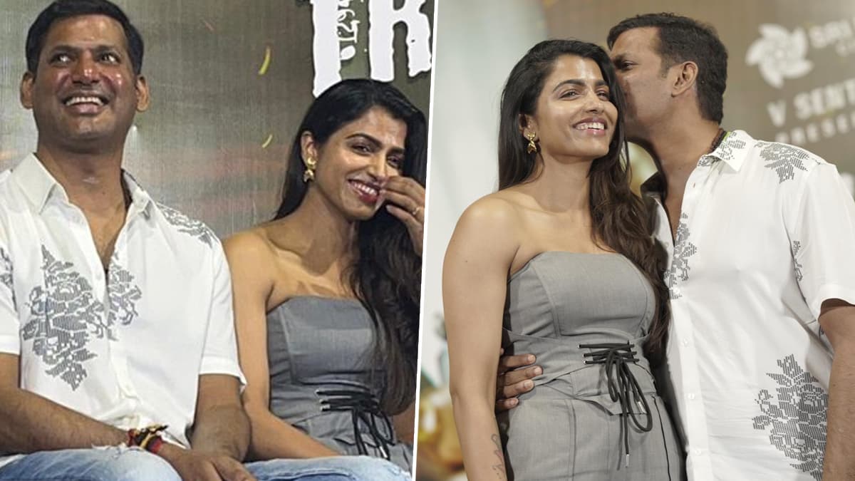 Vishal & Sai Dhanshika: காதலியை கரம்பிடிக்க தயாரான விஷால்.. திருமண தேதியை அறிவித்து முத்தமிட்ட காதல் ஜோடி.!