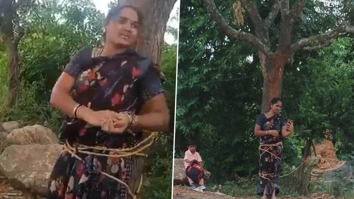 Viral Video: இளம்பெண்ணை மரத்தில் கட்டி வைத்து சித்ரவதை.. வைரலாகும் வீடியோ உள்ளே..!