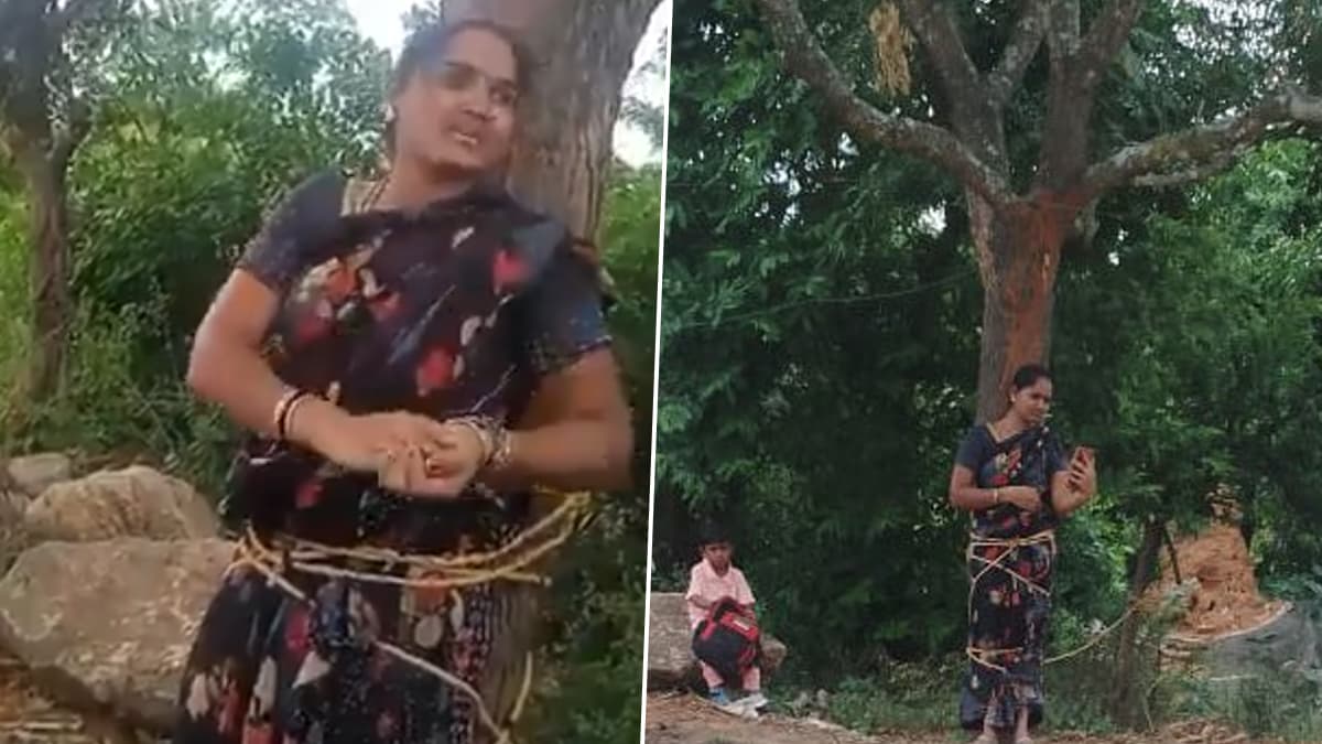 Viral Video: இளம்பெண்ணை மரத்தில் கட்டி வைத்து சித்ரவதை.. வைரலாகும் வீடியோ உள்ளே..!