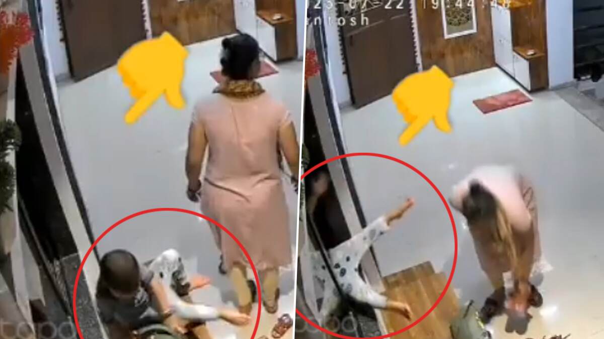 Shocking Video: 12வது மாடியில் இருந்து தவறி விழுந்த 4 வயது குழந்தை.. தாயின் அலட்சியத்தால் சோகம்.!
