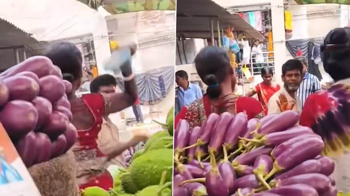 Trending Video: செல்போன் நம்பர் கேட்ட காய்கறி கடைக்காரர்.. செருப்பால் பதில் சொன்ன பெண்மணி.!