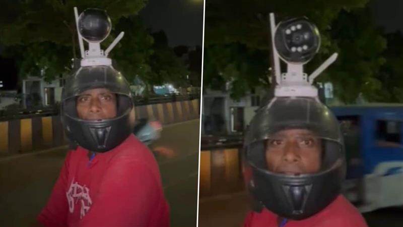 Trending Video: ஹெல்மெட்டில் சிசிடிவி.. உயிருக்கு பயந்து கேமராவுடன் திரியும் நபரின் வீடியோ வைரல்.!