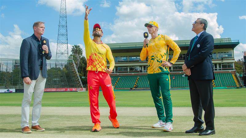 ZIM Vs SA, Toss: தென்னாப்பிரிக்கா டாஸ் வென்று பவுலிங் தேர்வு.. முத்தரப்பு டி20 தொடர் ஆரம்பம்..!