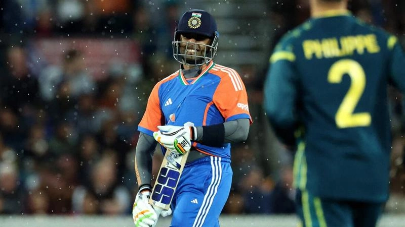 AUS Vs IND, 1st T20I: இந்தியா - ஆஸ்திரேலியா முதலாவது டி20ஐ.. மழையால் ஆட்டம் பாதியில் ரத்து..!