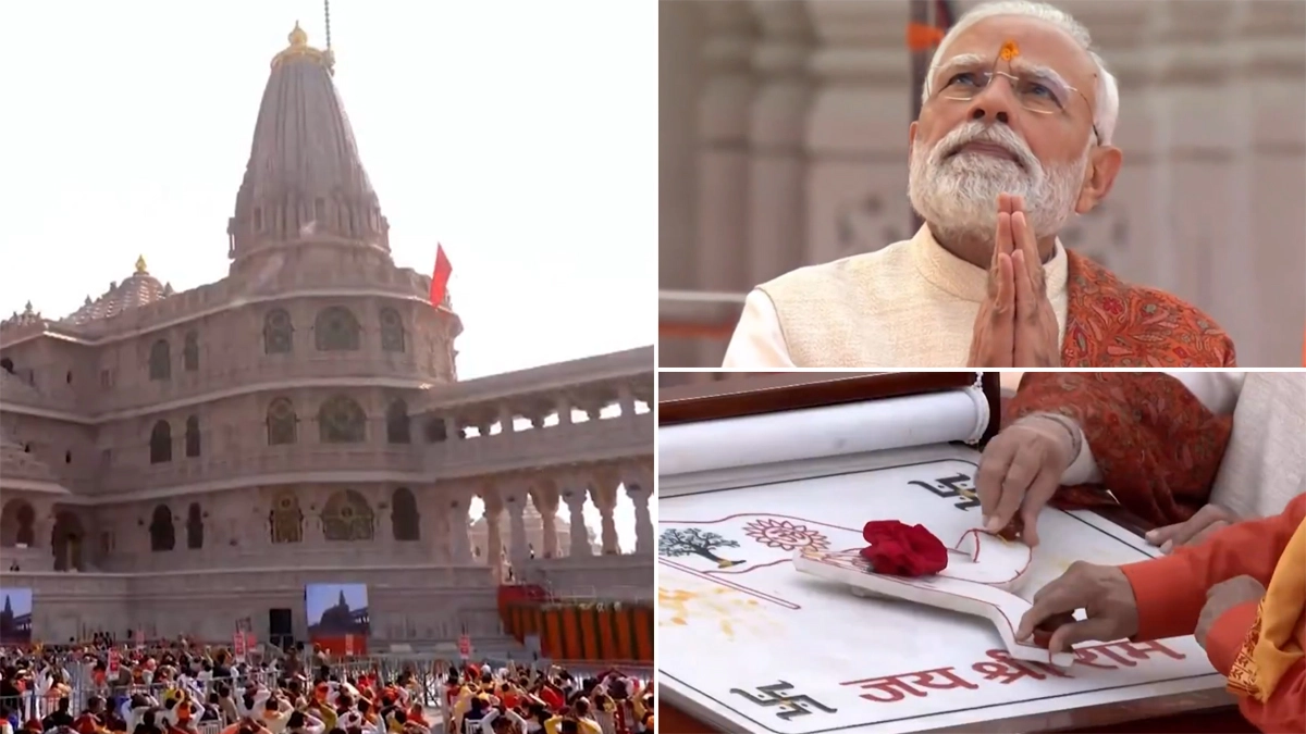 Ayodhya: அயோத்தி ராமர் கோவிலில் காவிக்கொடி ஏற்றிய பிரதமர் மோடி.. கட்டுமான நிறைவு விழா.!
