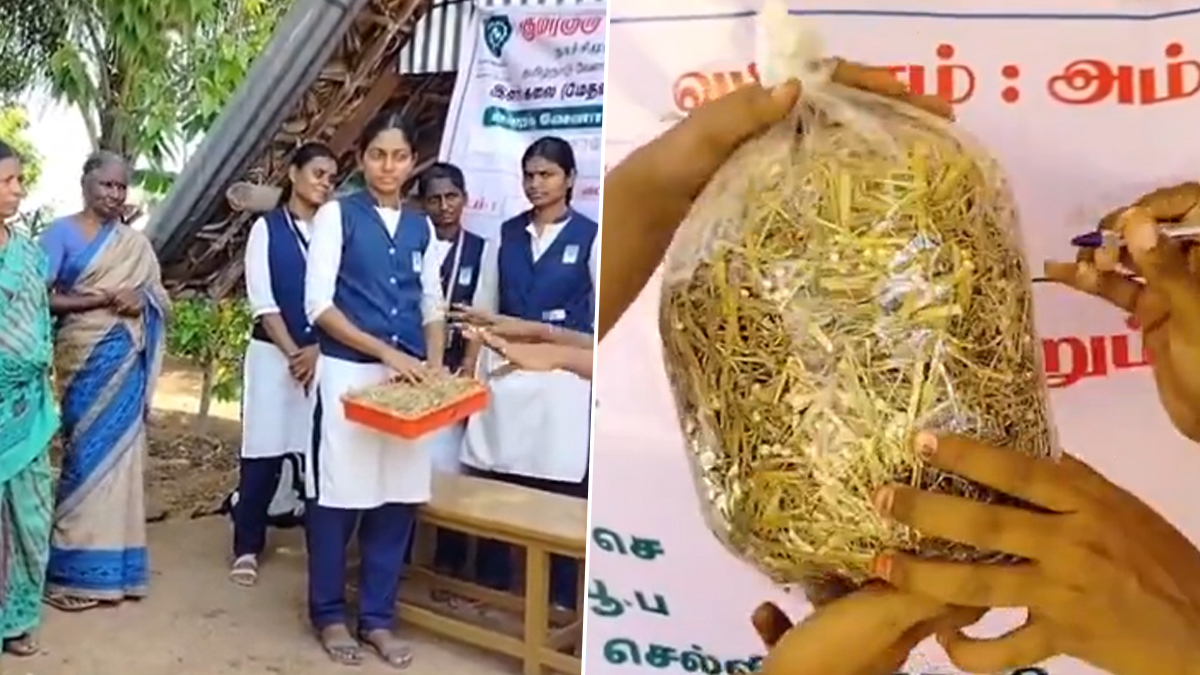 Rural Agricultural Experience Training Program: ஊரக வேளாண் அனுபவ பயிற்சி திட்டம்.. பொது மக்களுக்கு சிப்பி காளான் வளர்ப்பு முறை குறித்து விளக்கம் அளித்த மாணவிகள்..!