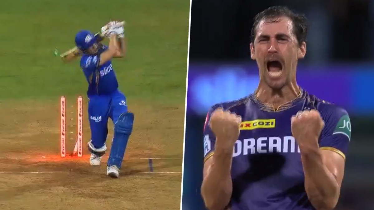 Mitchel Starc in Prime Celebration: சொந்த மண்ணில் படுதோல்வியடைந்த மும்பை; ஸ்டெம்பை தெறிக்கவிட்ட மிட்செல் ஸ்டார்க்.. புல்லரிப்பை ஏற்படுத்தும் அசத்தல் காணொளி இதோ.!
