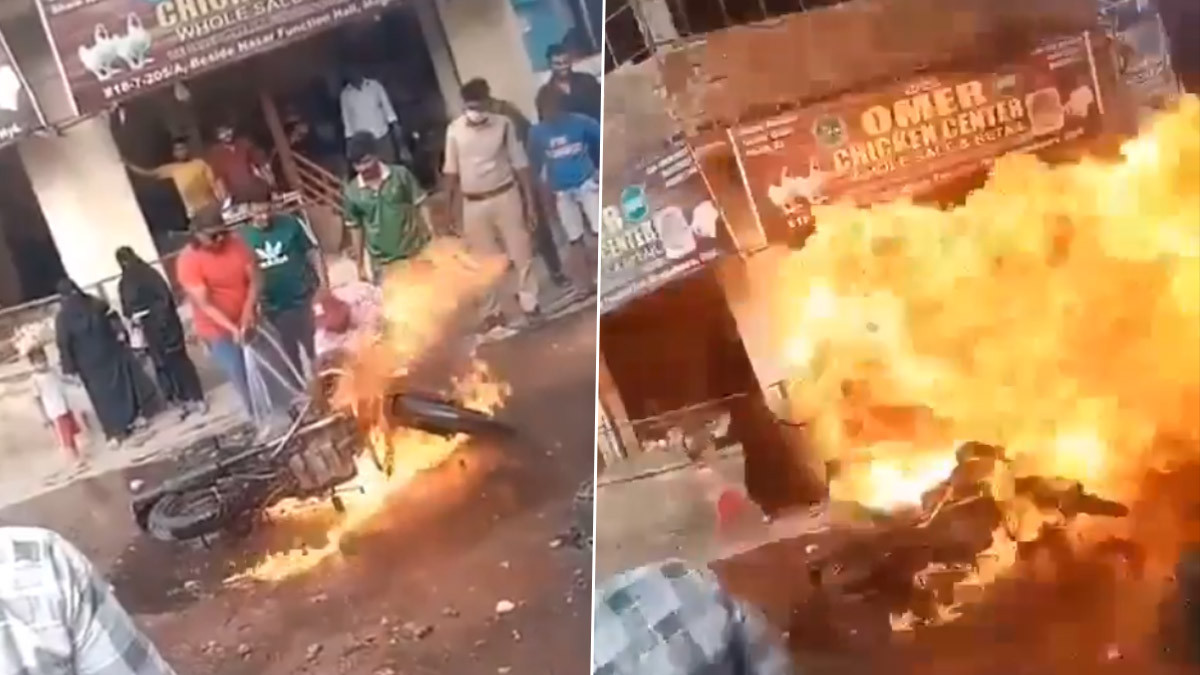 Royal Enfield Explodes: திடீரென வெடித்துசிதறிய ராயல் என்பீல்டு பைக்; 10 பேர் படுகாயம்.. நெஞ்சை பதறவைக்கும் காட்சிகள்.!
