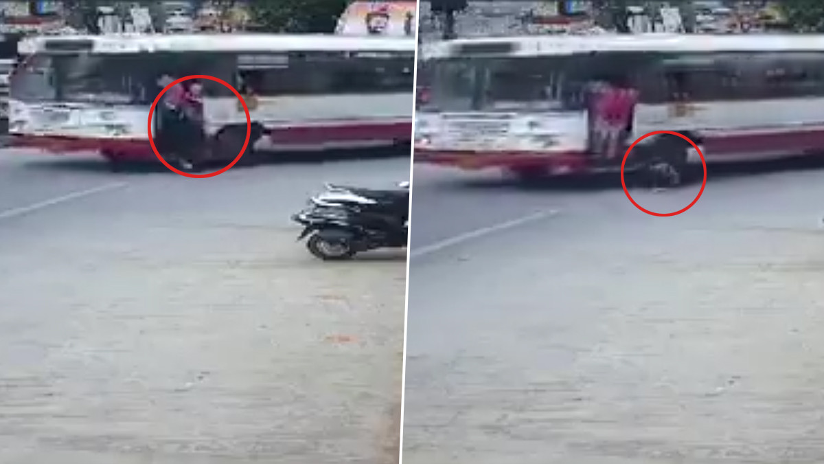 Road Accident CCTV Footage: கல்லூரி மாணவி பேருந்து சக்கரத்தின் கீழே விழுந்து உடல் நசுங்கி பலி; பதைபதைக்க வைக்கும் சிசிடிவி காட்சிகள்..!
