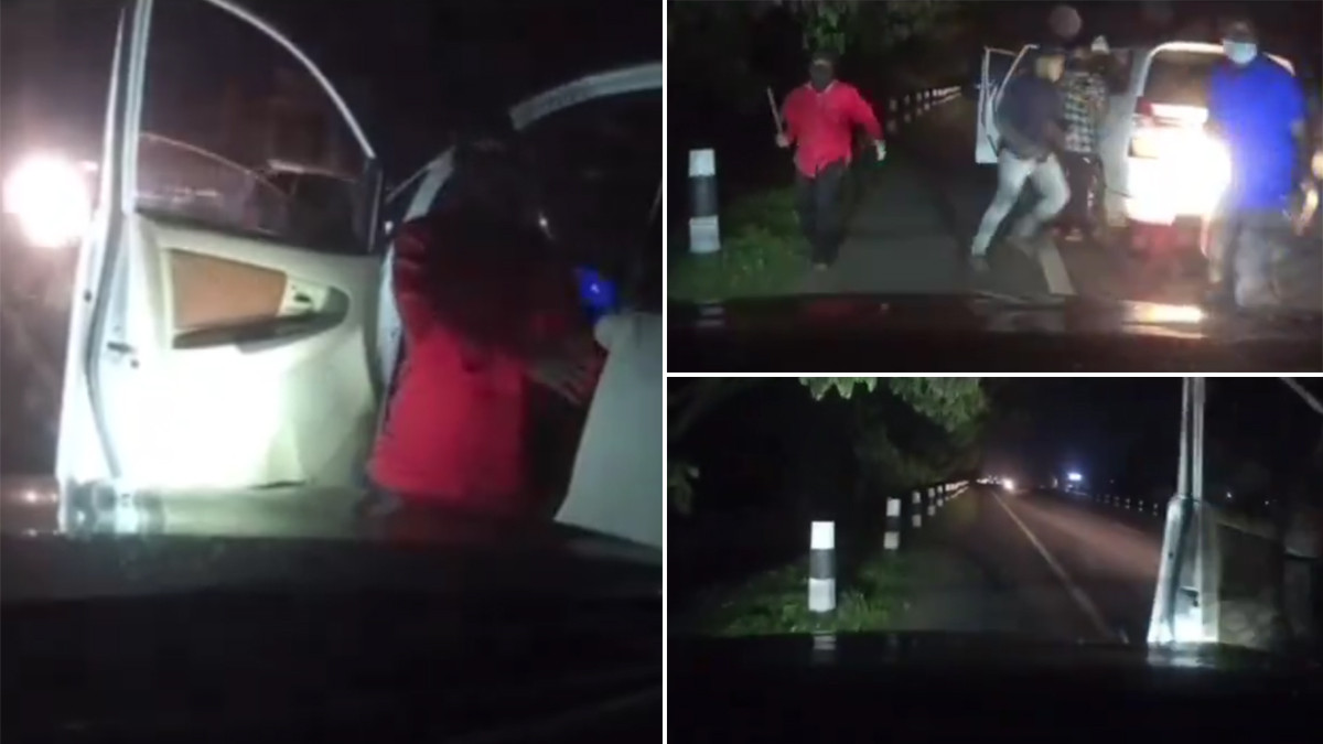 Robbery Attempt Captured on Dashcam: கேமிராவில் பதிவான வழிப்பறி கொள்ளை முயற்சி; இராணுவ வீரர் உட்பட 4 பேர் கைது.. கோவையில் அதிர்ச்சி சம்பவம்.!