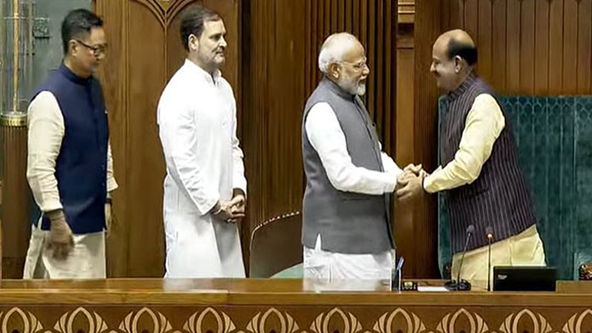 Om Birla Elected As Lok Sabha Speaker: மக்களவை சபாநாயகர் தேர்தல்.. மீண்டும் சபாநாயகரான ஓம் பிர்லா..!