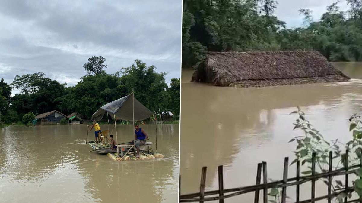 Assam Flood: முக்கிய நதிகளில் வெள்ளம்.. வரலாறு காணாத கனமழையால் மூழ்கிய அசாம்..!