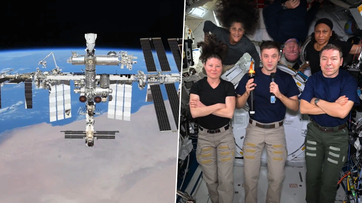 Olympics in Space: விண்வெளியில் ஒலிம்பிக்ஸ்.. நாசா வெளியிட்ட வீடியோ..!