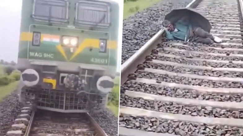 Man Sleeping On Railway Tracks: தண்டவாளத்தில் தலைவைத்து உறங்கிய முதியவர்; ஓட்டுநர் என்ன செய்தார் தெரியுமா?..! வைரல் வீடியோ உள்ளே..!