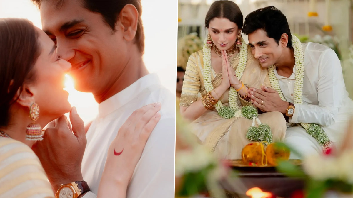 Aditi Rao Hydari Marries Siddharth: அதிதி ராவ்-சித்தார்த் திருமணம்.. வைரலாகும் புகைபடங்கள்..!